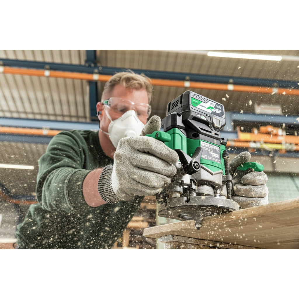 HiKOKI Yläjyrsin M3612DA multi volt, runko, hiiliharjaton, hsc