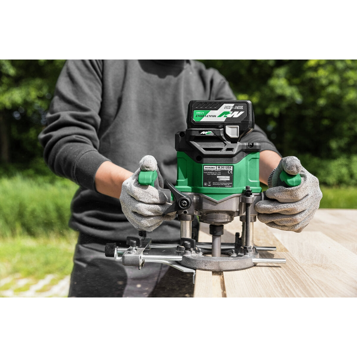 HiKOKI Yläjyrsin M3612DA multi volt, runko, hiiliharjaton, hsc