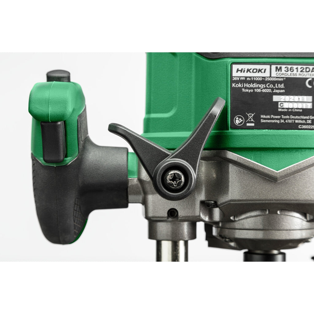 HiKOKI Yläjyrsin M3612DA multi volt, runko, hiiliharjaton, hsc