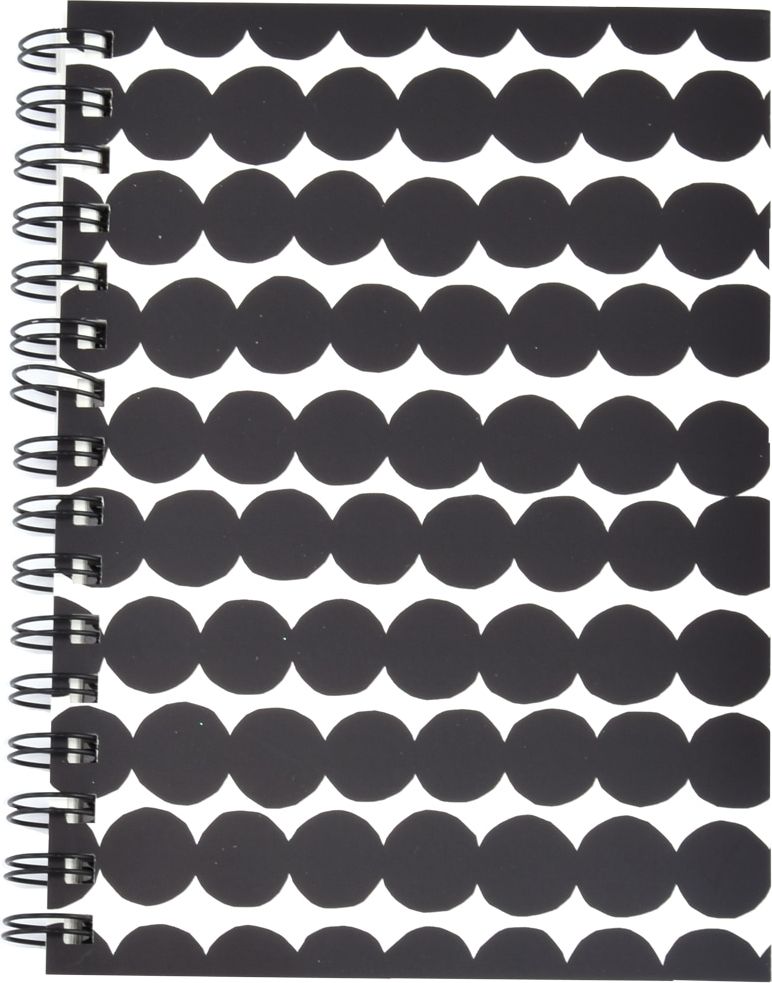 Marimekko Muistikirja A5 Räsymatto Must/valk.