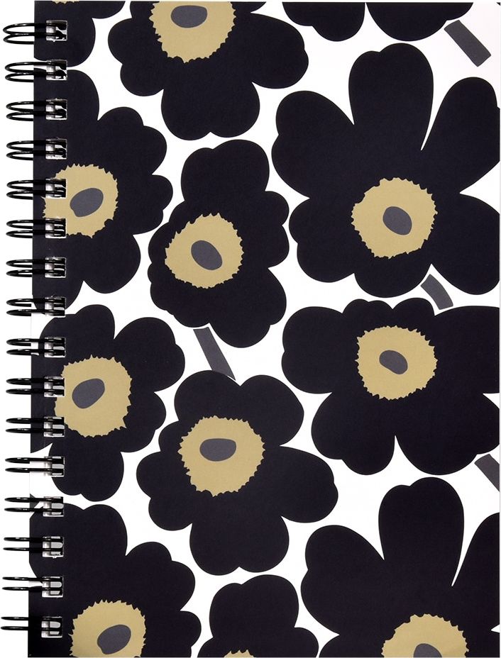 Marimekko Muistikirja A5 Unikko Musta