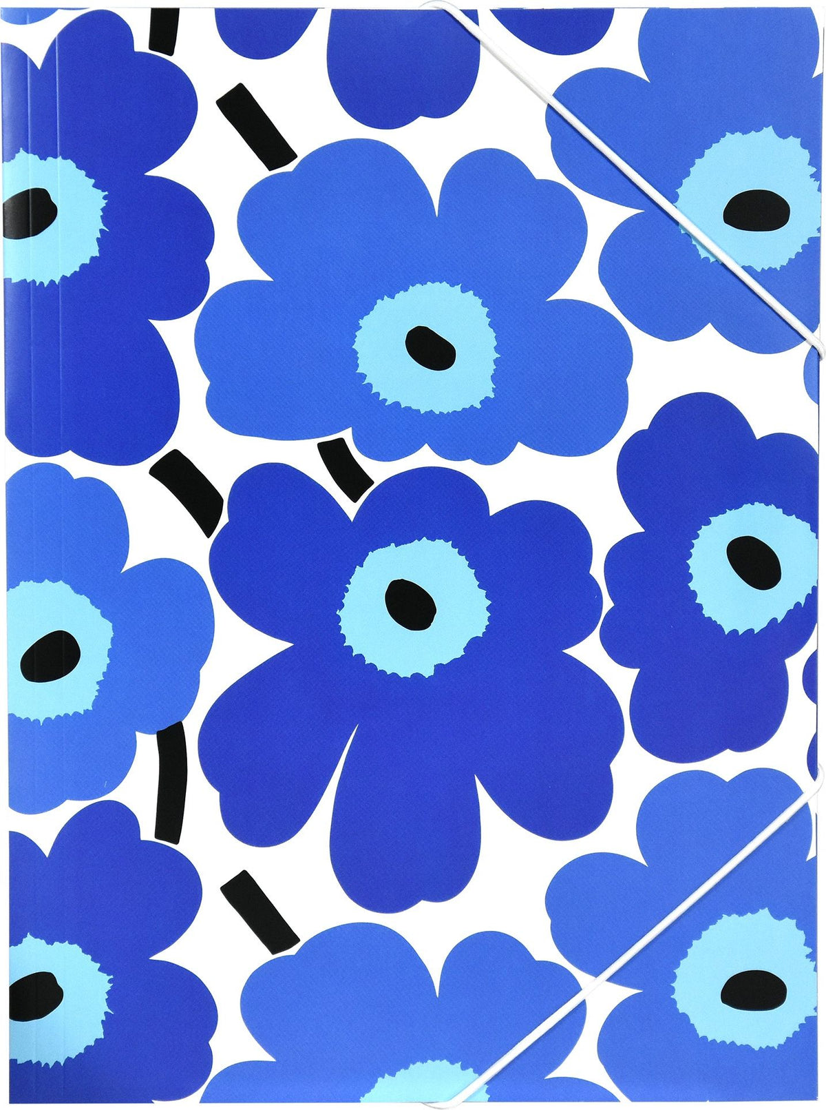 Marimekko Kulmalukkokansio Unikko Sininen