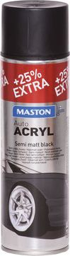 Spraymaali AutoACRYL Puolikiiltävä musta 500 ml