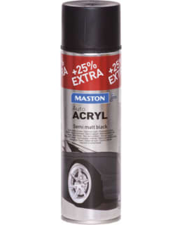 Spraymaali AutoACRYL Puolikiiltävä musta 500 ml