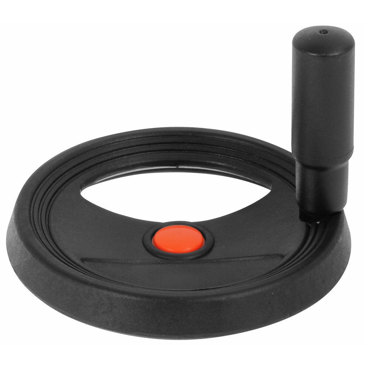 Käsipyörä 120x12 mm pyörivällä nupilla pa IP