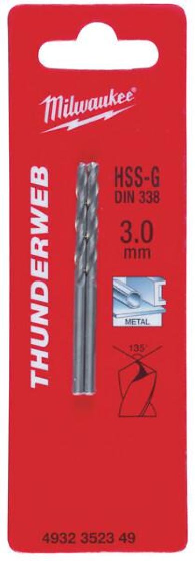 Milwaukee metallipora hss-g 3x61 mm 2p