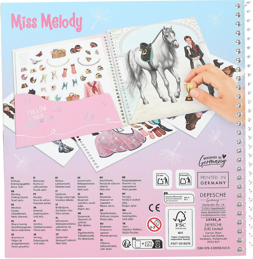 Miss Melody Dress Me Up Tarrakirja