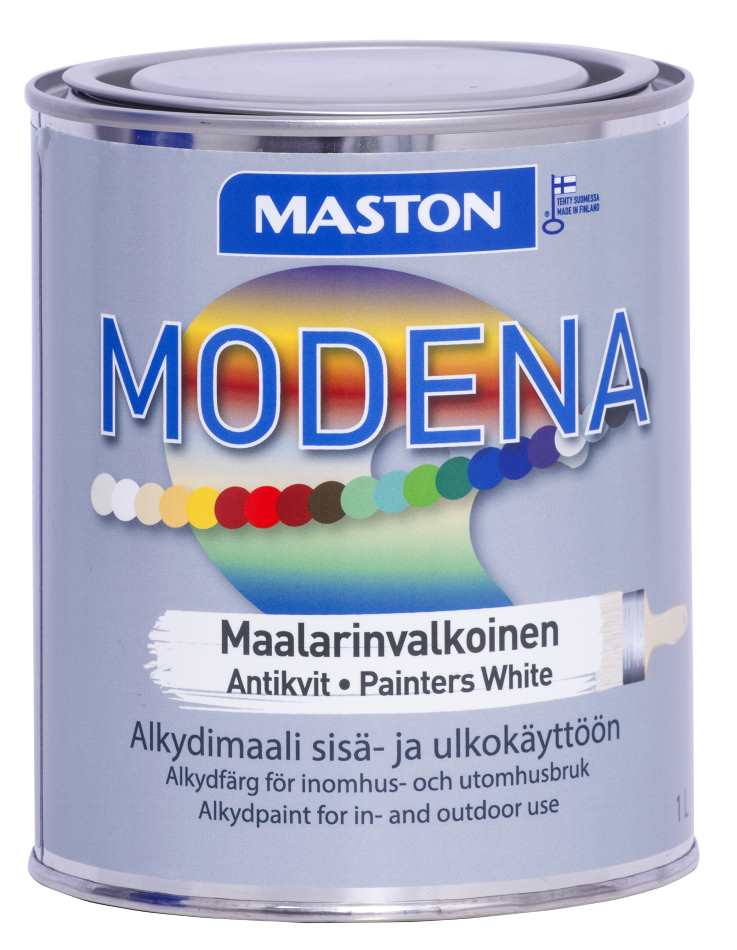 Maali Modena maalarinvalkoinen 1 l