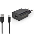 Nedis Seinälaturi | 2,1 a | Irtokaapeli | Micro-USB | Musta
