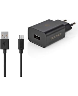 Nedis Seinälaturi | 2,1 a | Irtokaapeli | Micro-USB | Musta