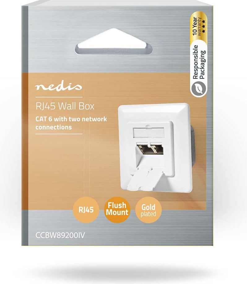 Nedis Verkon seinärasia | 2-P | CAT6