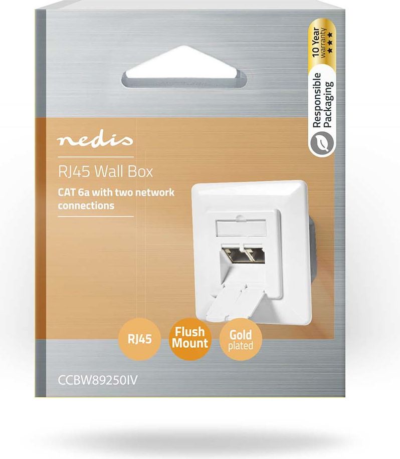 Nedis Verkon seinärasia | 2-P | CAT6a