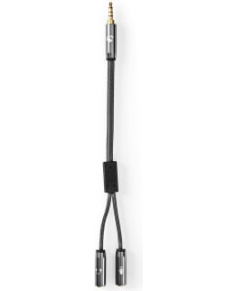 Nedis Stereoäänikaapeli | 3.5 mm uros - 2x naaras | 0.20 m