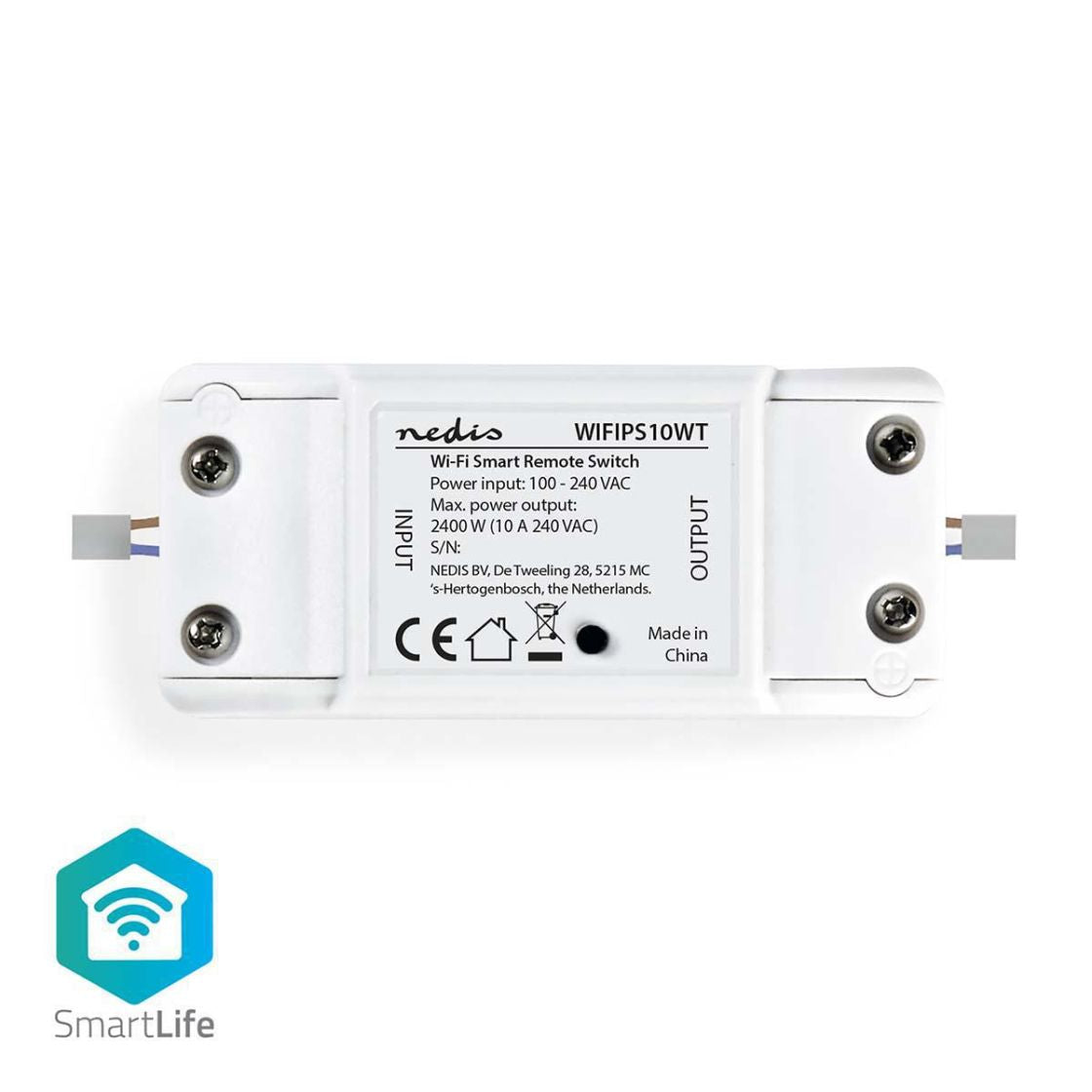 Nedis SmartLife Älykäs Wi-Fi-Kytkin | Johdotukseen Asennettava | 10 a