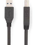 Nedis USB 3.2 Gen1 a - b kaapeli 2.0 m