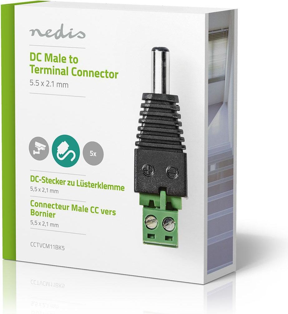 Nedis cctv liitin| 5.5 x 2.1 mm