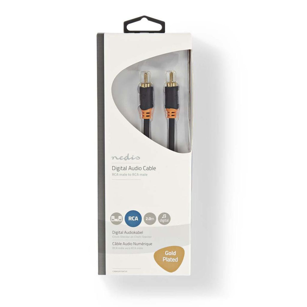 Nedis digitaalinen audiokaapeli RCA, Uros - RCA, Uros 2 m