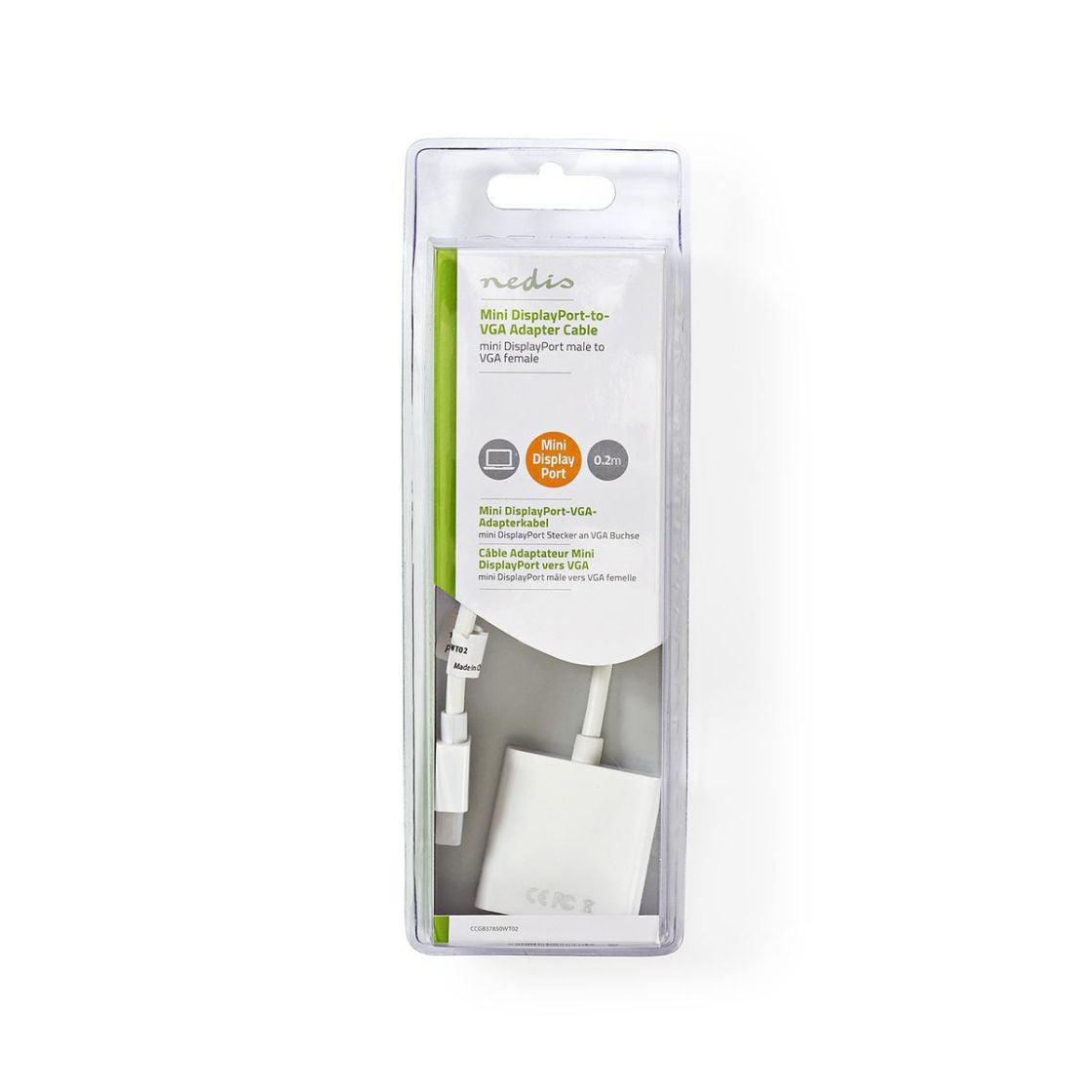 Nedis Mini-DisplayPort–VGA-Kaapeli 0,2 m