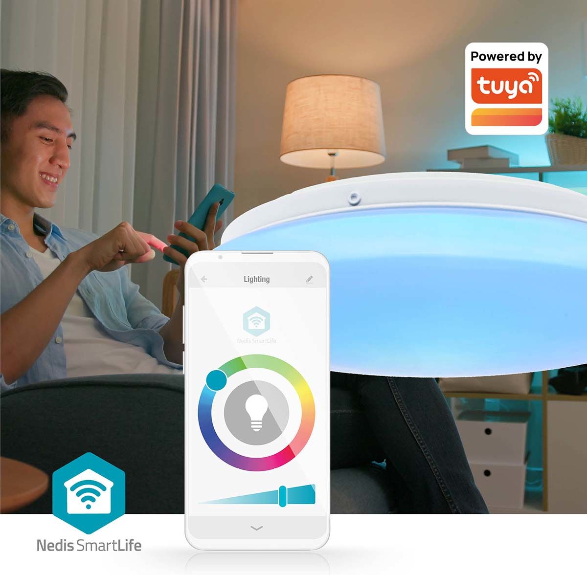 Nedis SmartLife Kattovalo | Wi-Fi | 2700 - 6500 k
