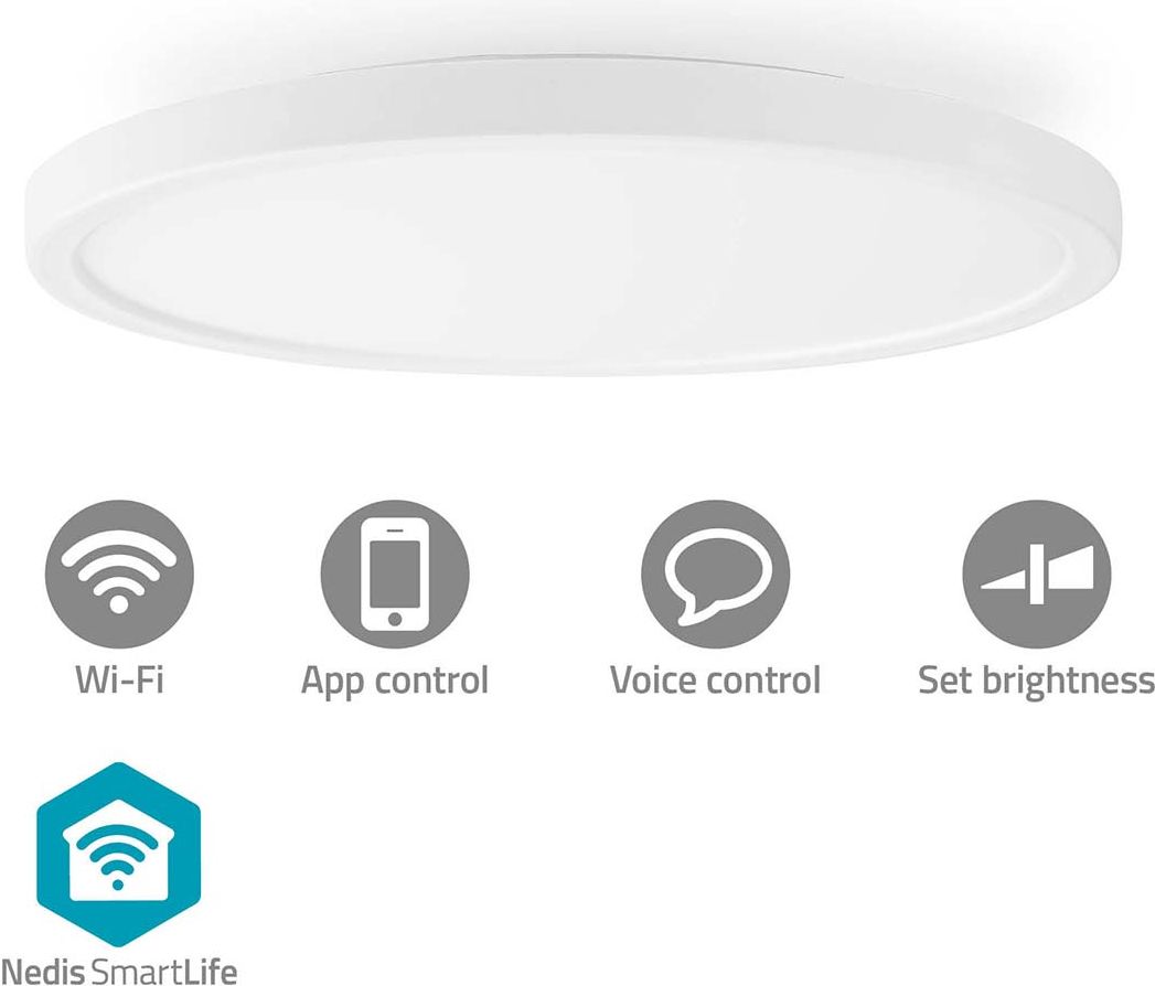 Nedis SmartLife Kattovalo | Wi-Fi | 1800 lm | 2700 - 6500 k | IP20
