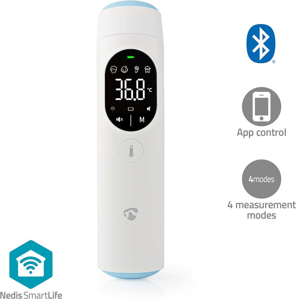 Nedis SmartLife Infrapunalämpömittari | Korva / Otsa