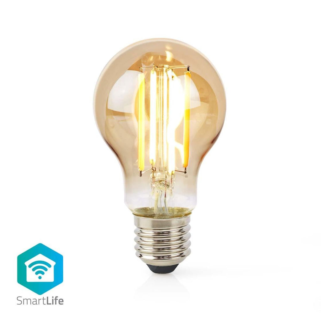 Nedis SmartLife LED Filamenttilamppu | Wi-Fi | E27 | 806 lm | 7 w | Lämmin Valkoinen | 1800 - 3000 k | Lasi | Android™ / ios | polttimo