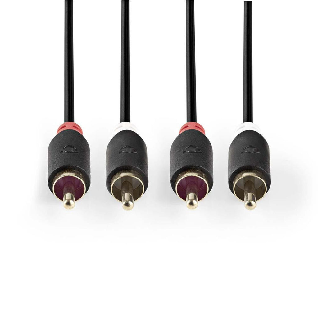 Nedis Stereoäänikaapeli | 2x RCA uros - uros | 2.00 m