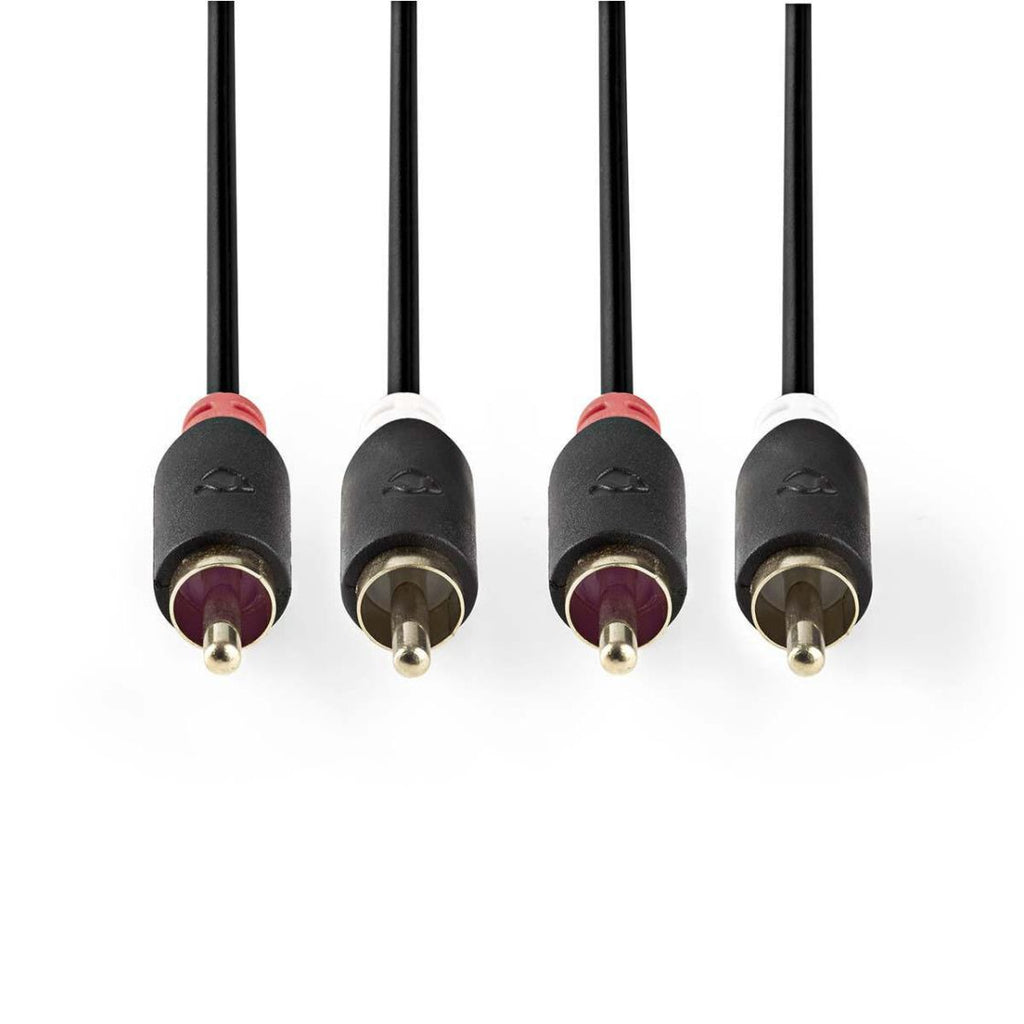 Nedis stereoäänikaapeli 2x RCA Uros - 2x RCA Uros 3 m