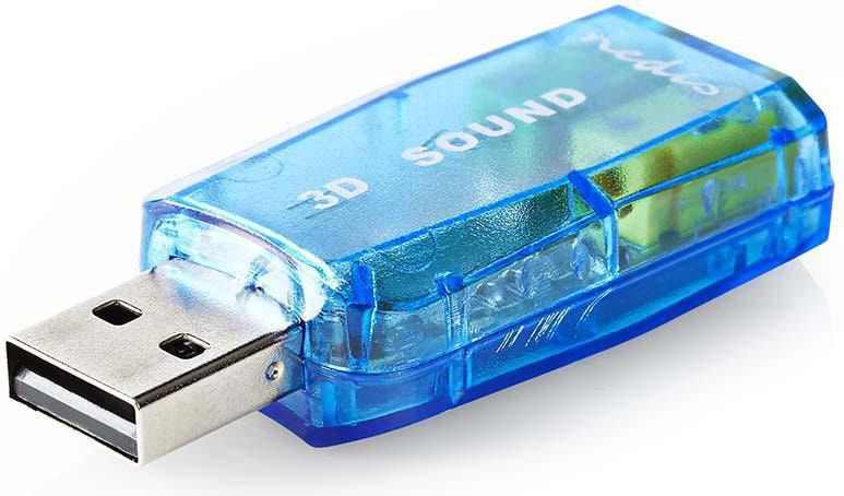 Äänikortti | 3D sound 5.1 | USB 2.0 | 3,5 mm:n Kaksoisliitin