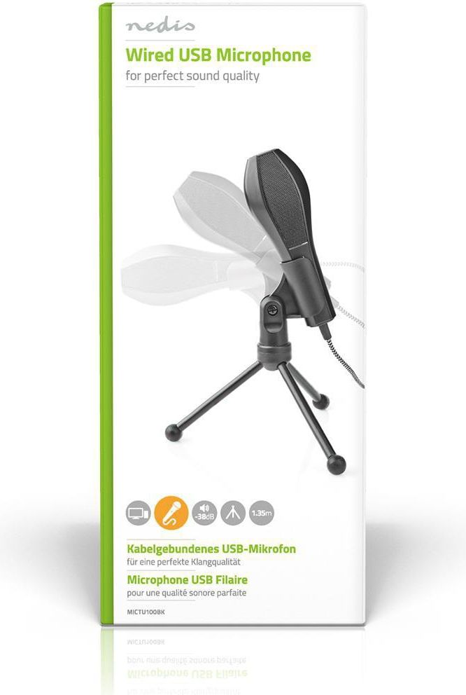 Mikrofoni | Käyttökohde: Kannettava / Pöytätietokone | / Langallinen | 1x USB