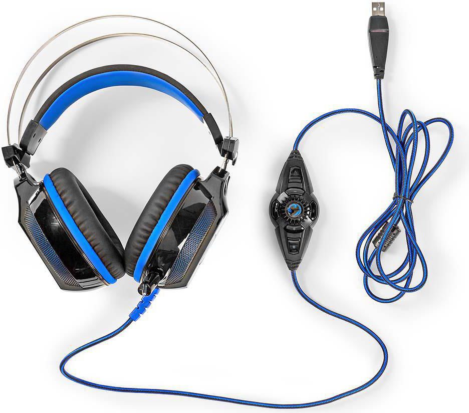 Nedis Gaming Headset | Over-ear | 7.1 Virtual Surround | LED Light | USB Connector