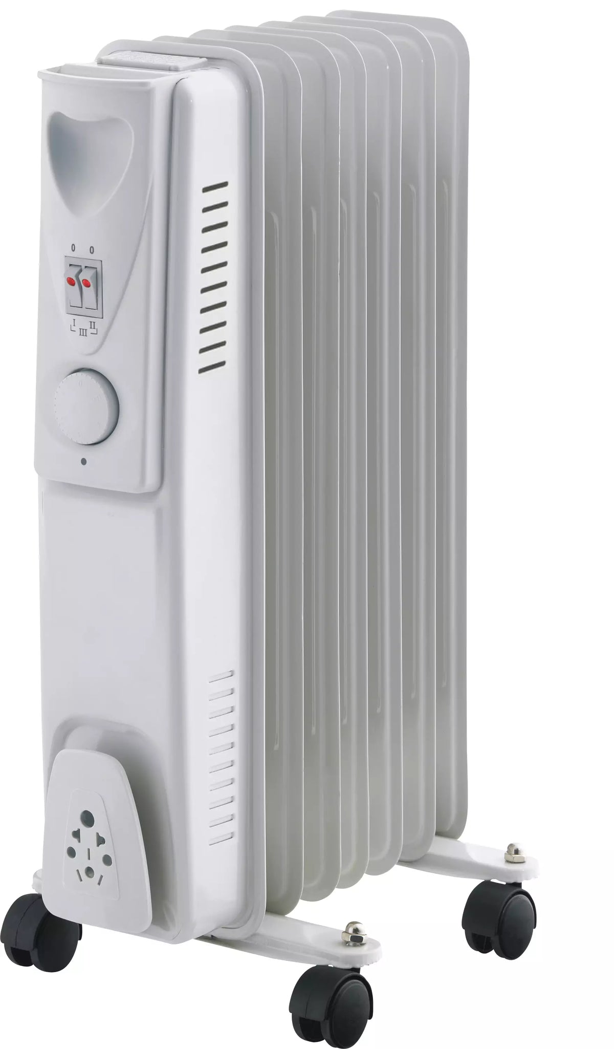 Öljytäytteinen lämmitin 1500 w pyörillä