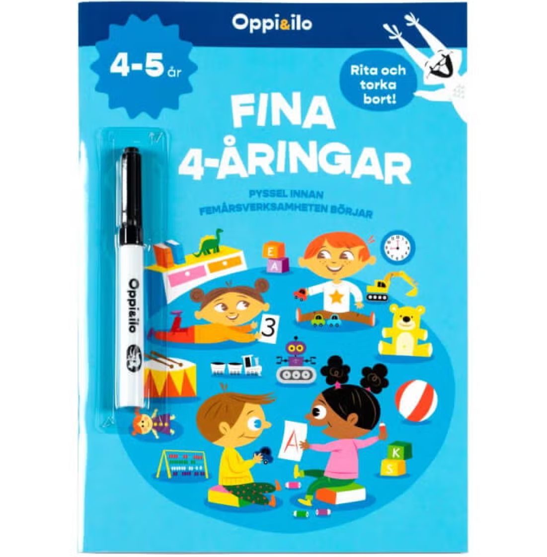 Oppi&ilo Fiffiga 4- åringar pysselbok