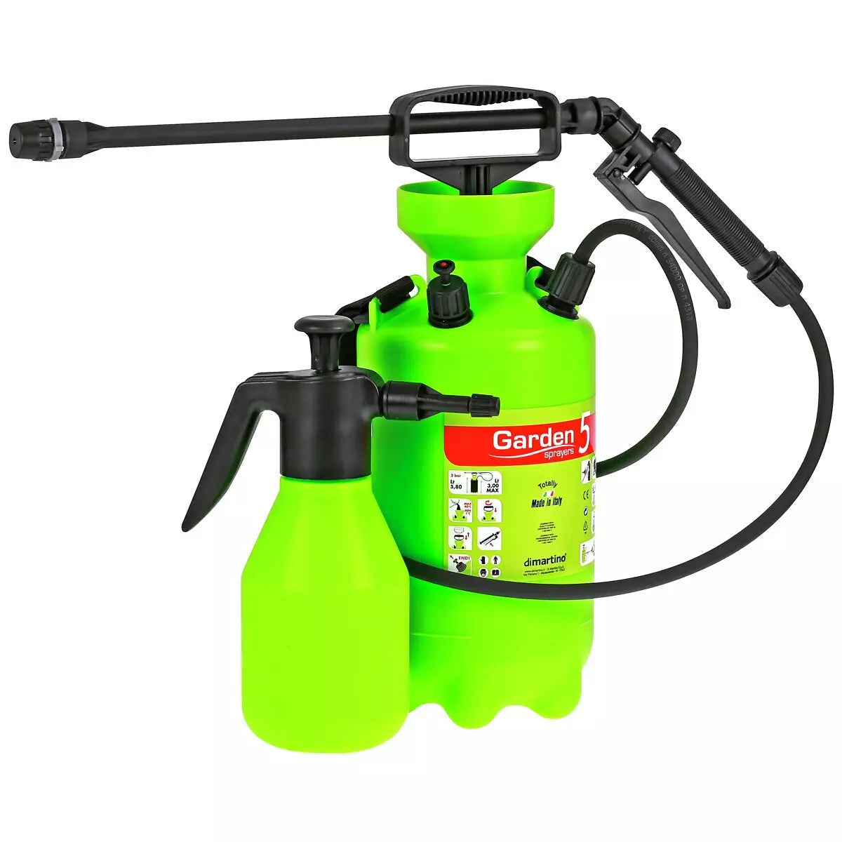 Paineruisku 5 l + paineruiskupullo 1,5 l garden