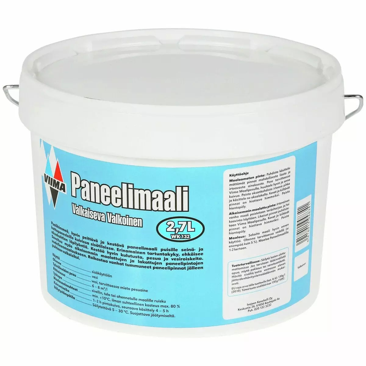 Paneelimaali 2,7 l valkaiseva valkoinen