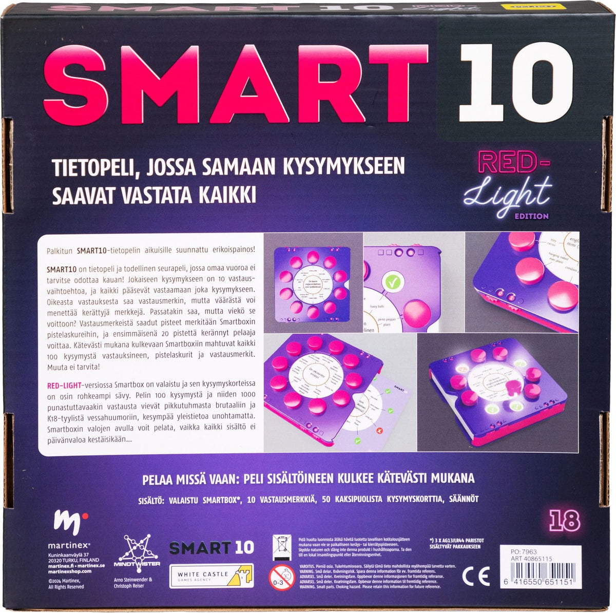 Smart10 Red Light Edition - visailupeli