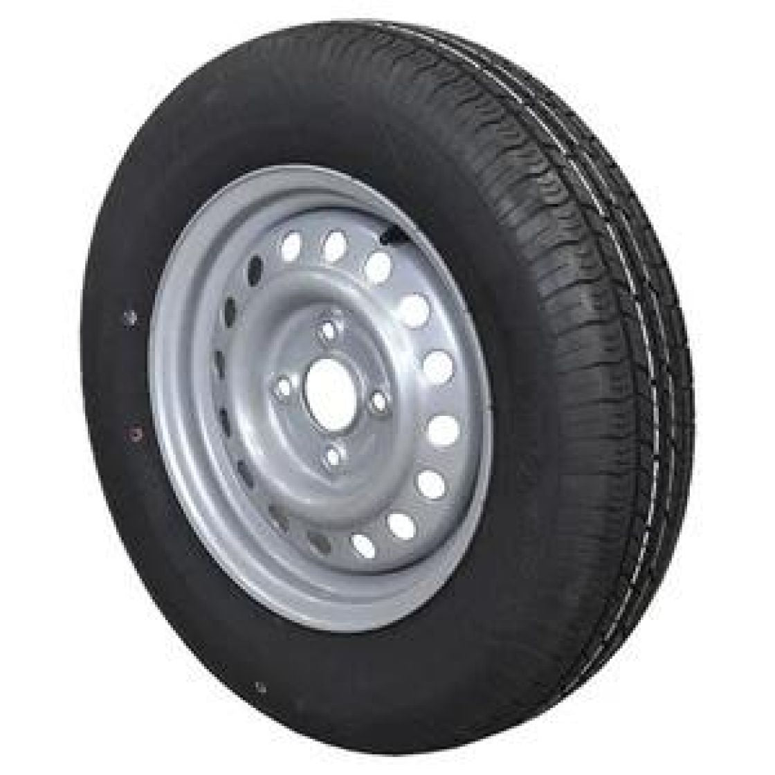 Peräkärryn vanne + rengas m+s 155R13