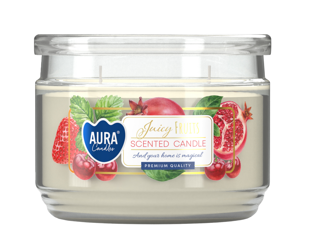Aura Tuoksulasikynt. 2sydän Juicy Fruits