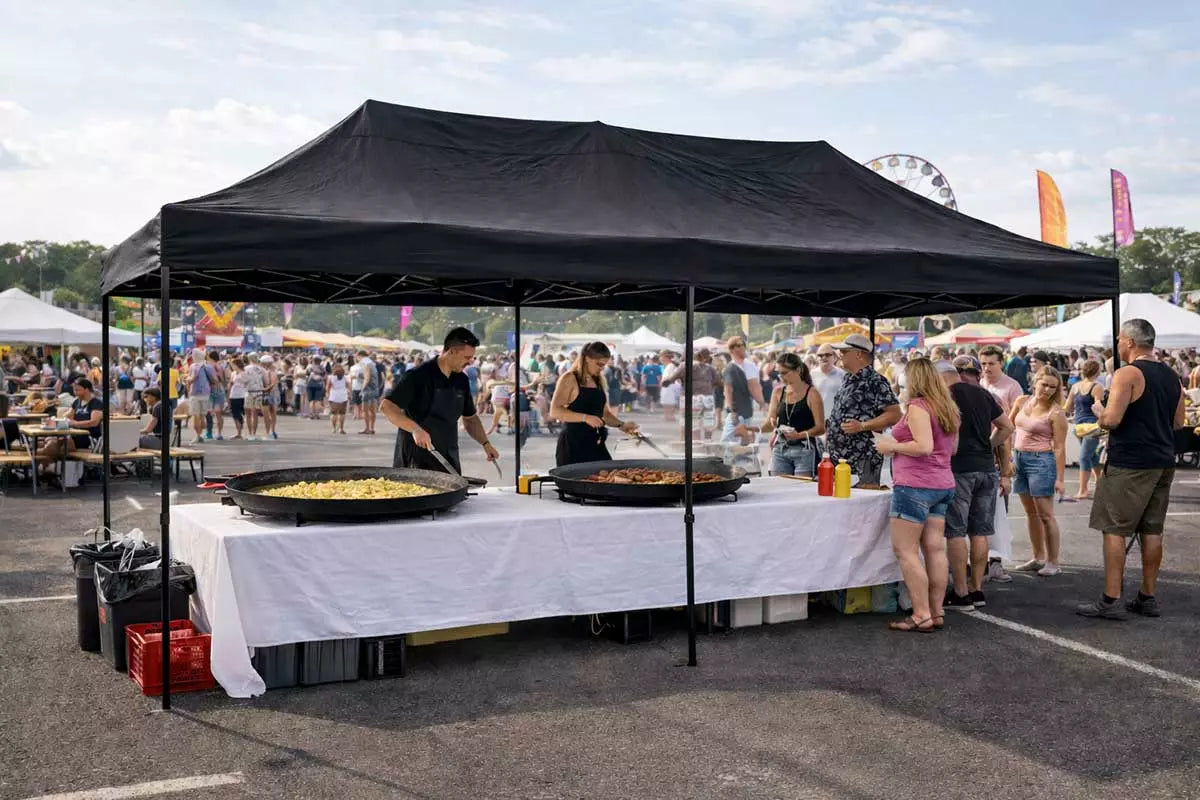 Pop Up katos 300x600 cm musta