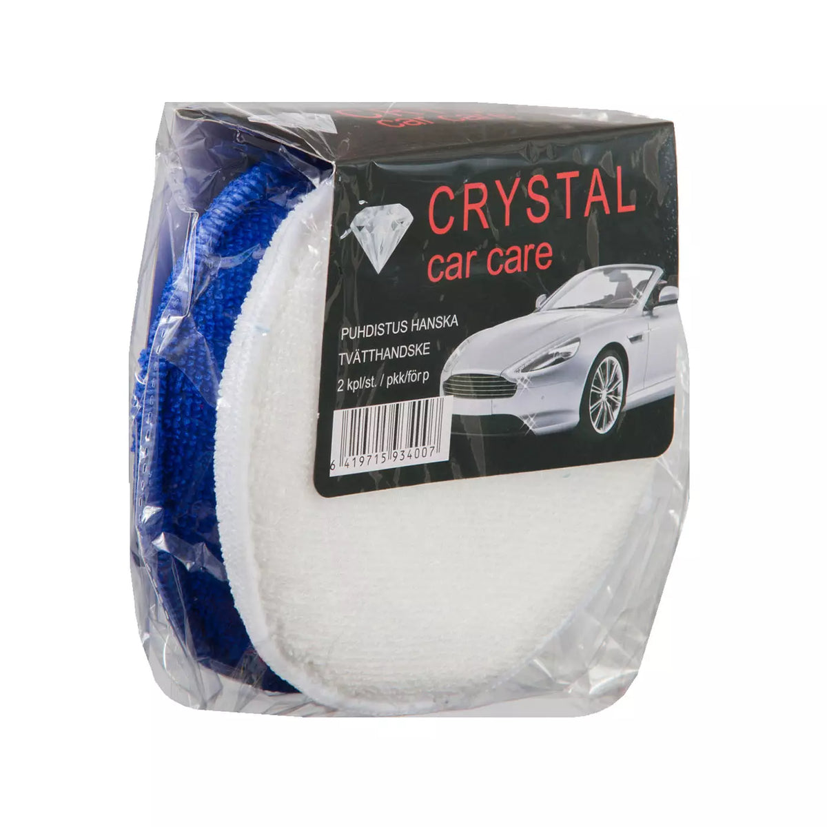 Crystal car care Puhdistushanska valk/sin - CC4007