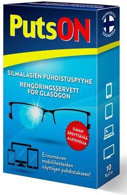 PutsOn silmälasien Puhdistuspyyhe 10 kpl