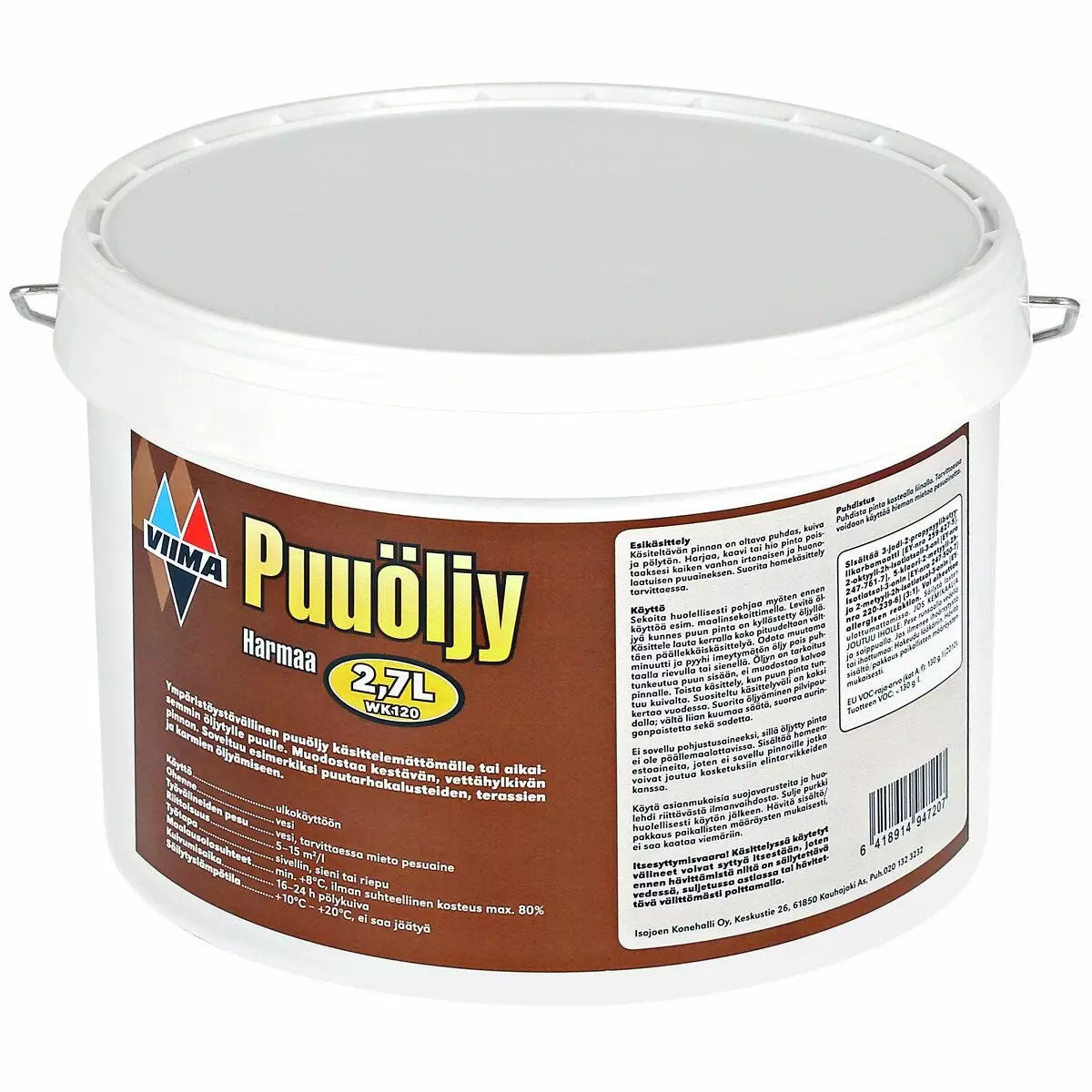 Puuöljy 2,7 l  harmaa