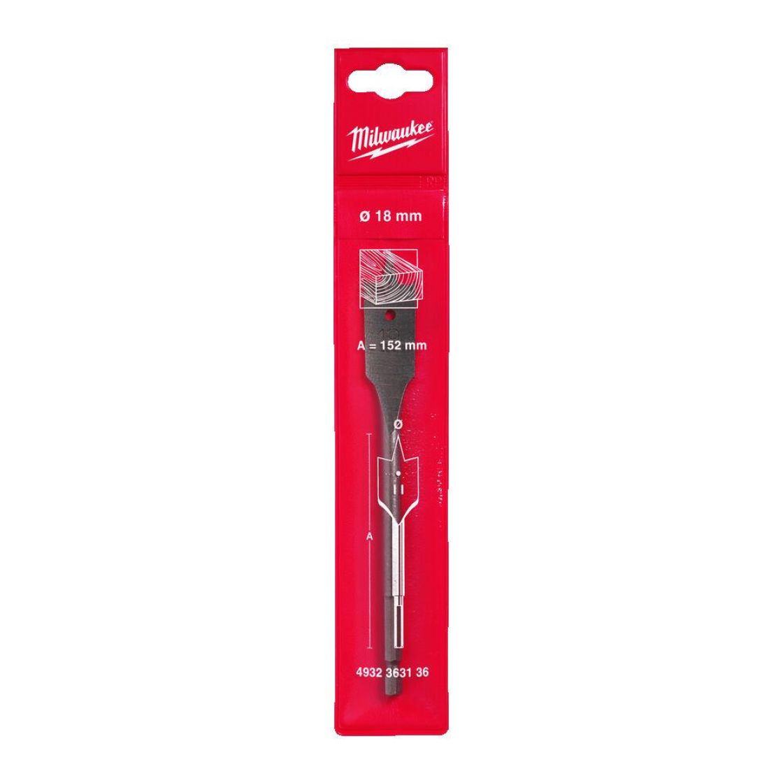 Milwaukee Lattaporanterä 18x152 mm
