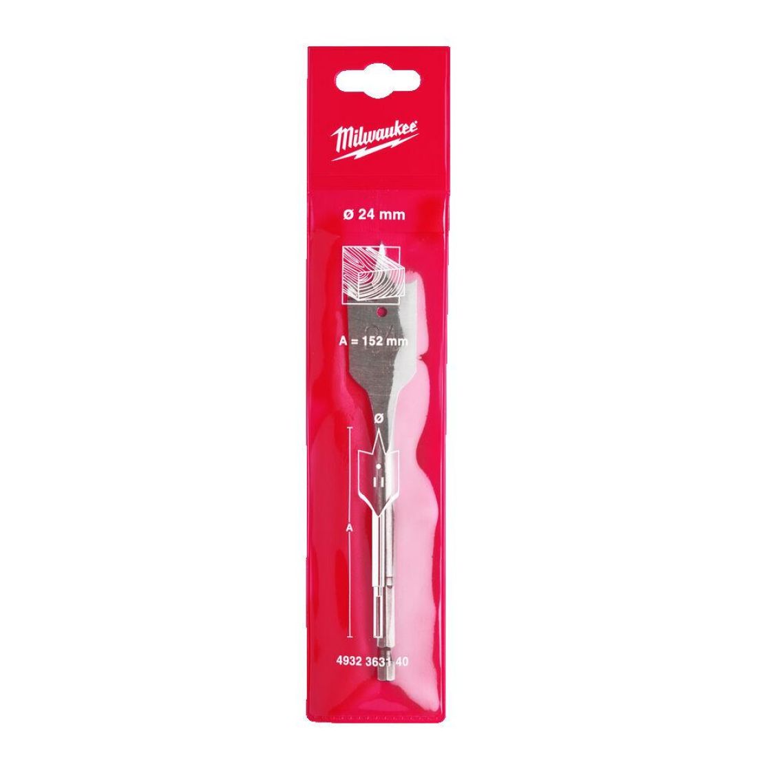 Milwaukee Lattaporanterä 24x152 mm