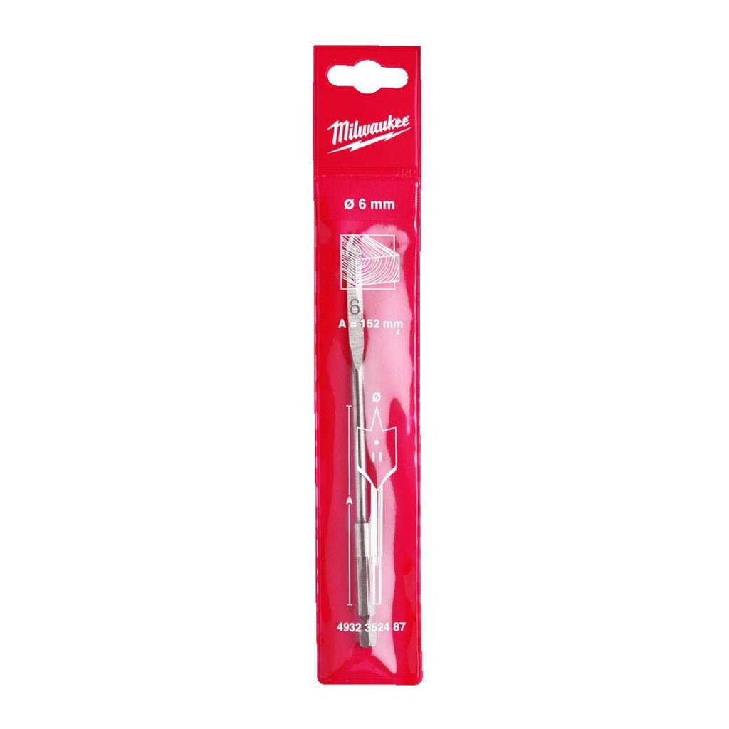 Milwaukee Lattaporanterä 6x152 mm