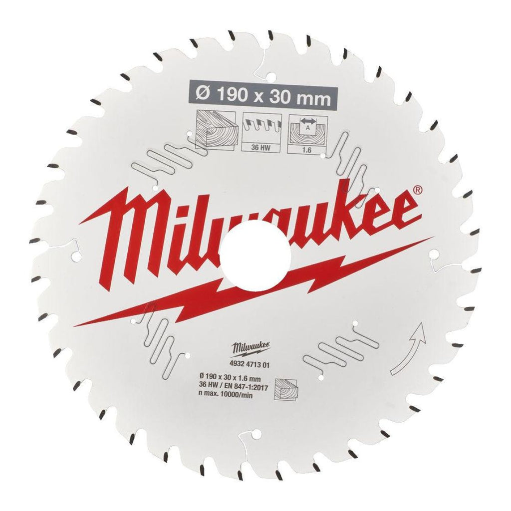 Milwaukee csb p w Sahanterä 190x1,6x30 mm, 36t
