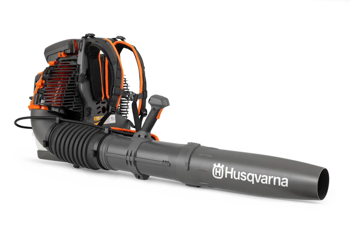 Husqvarna 590BTS, 79,4cm3, 4,1 kw, virtaus 35 m³/ min, ilman nopeus 345KH/h, puh.teho 56N