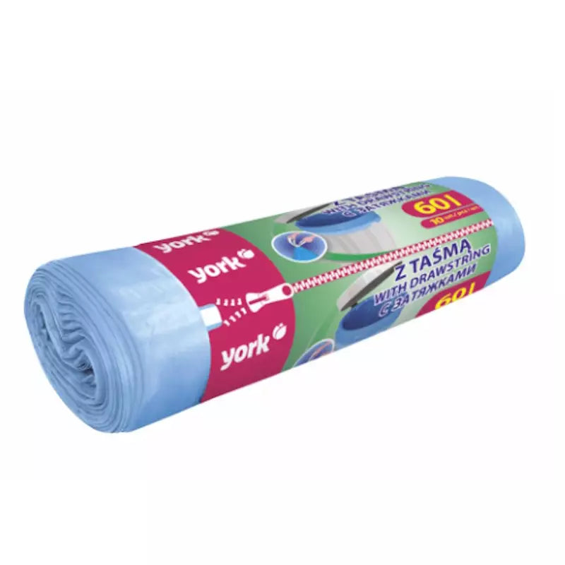 Roskapussit Vetonauhalla 60 l/10 kpl