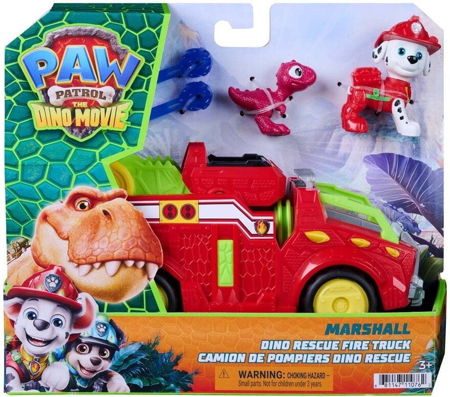 Paw Patrol Movie 3 Dino Theme Vehicle Marshall