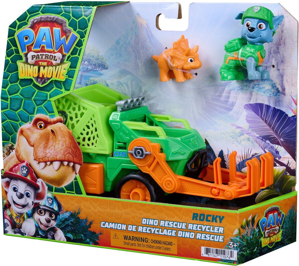 Paw Patrol Movie 3 Dino Theme Vehicle Rocky